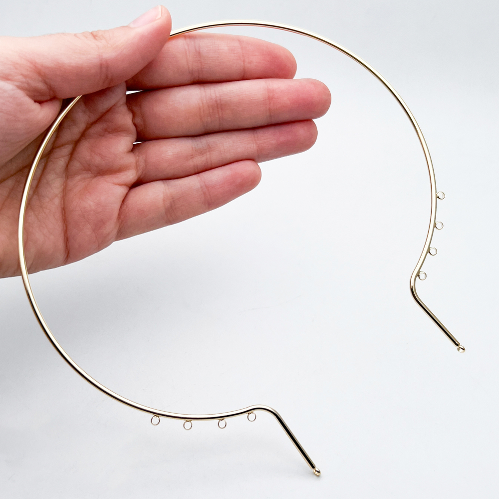 Основа для колье, цвет золото, толщина основы 2,2 мм, цена за 1 шт