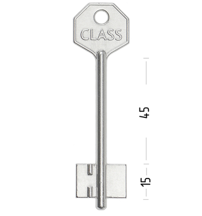 Заготовка сувальдного ключа 10668 KLS1D КЛАСС-1