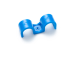 Крепеж-скоба для сантех. труб для монтажных пистолетов (16 мм, синий, двухстороняя, 60 шт/уп) FEDAST