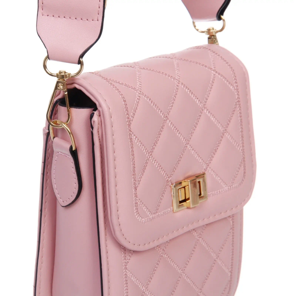 Сумка женская через плечо «Шанти», цвет пудровый, 19*6,5*13*3,5см (лейбл Ultramarine)