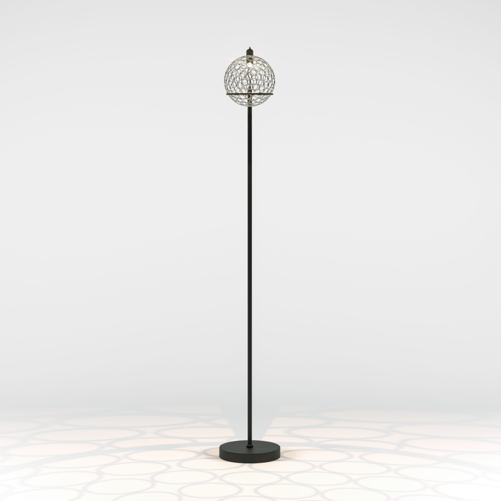 Торшер светодиодный Eurosvet Gemini 80492/1 черный