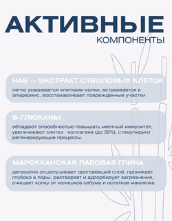 Очищающая пенка для зрелой кожи с марокканской глиной Spa Treatment HAS Washing Foam Aging-Care Seri