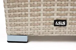 "Капучино" кашпо для цветов плетеное из искусственного ротанга, цвет бежевый