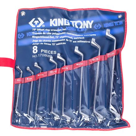 Цена на KING TONY (1708MR) Набор накидных ключей, 6-23 мм, 8 предметов