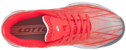 Женские Кроссовки теннисные Lotto Mirage 300 Speed W - fiery coral/all white