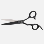 Прямые длинные парикмахерские ножницы black edition BE-05