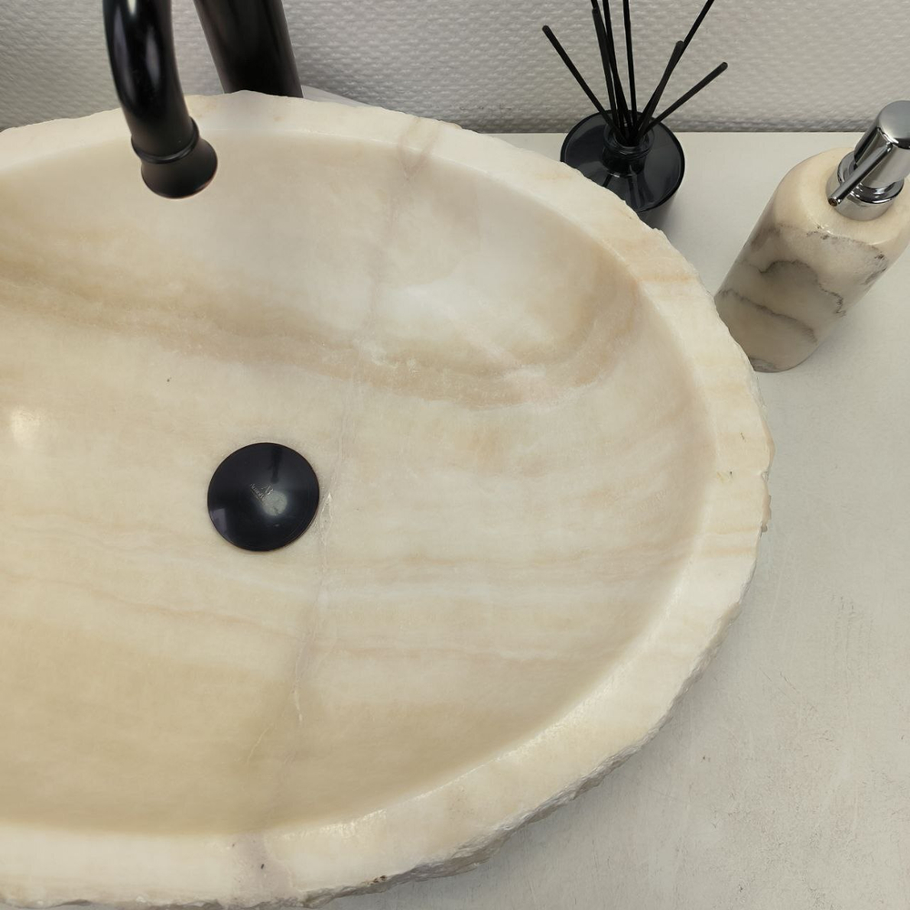 Раковина из оникса Erozy White EO-62306 53*40*16 0104