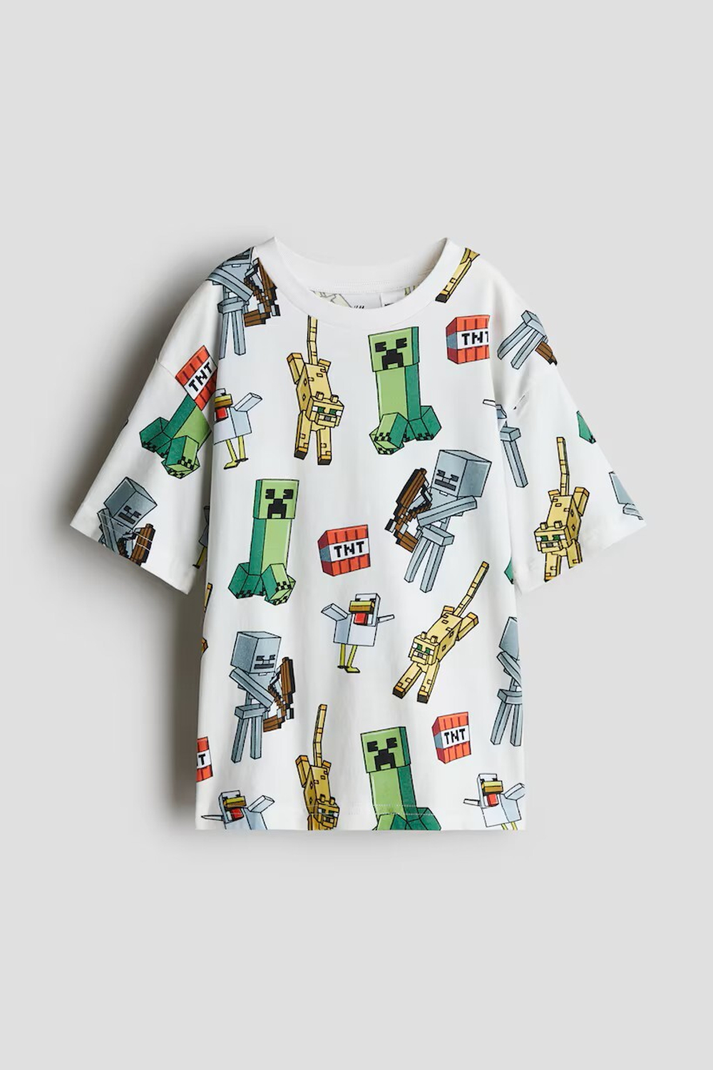 H&M Футболка с принтом, белый