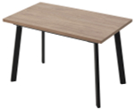 Стол М-City DISAUR Канзас 120 Дуб Кунео, Черный каркас