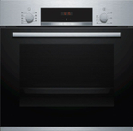 Электрический духовой шкаф Bosch HBF534ES0Q, гриль, конвекция, самоочистка EcoClean, нержавеющая сталь/черный