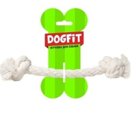 Грейфер DOGFIT из х/б каната прямой 2 узла 21 см D 14 мм