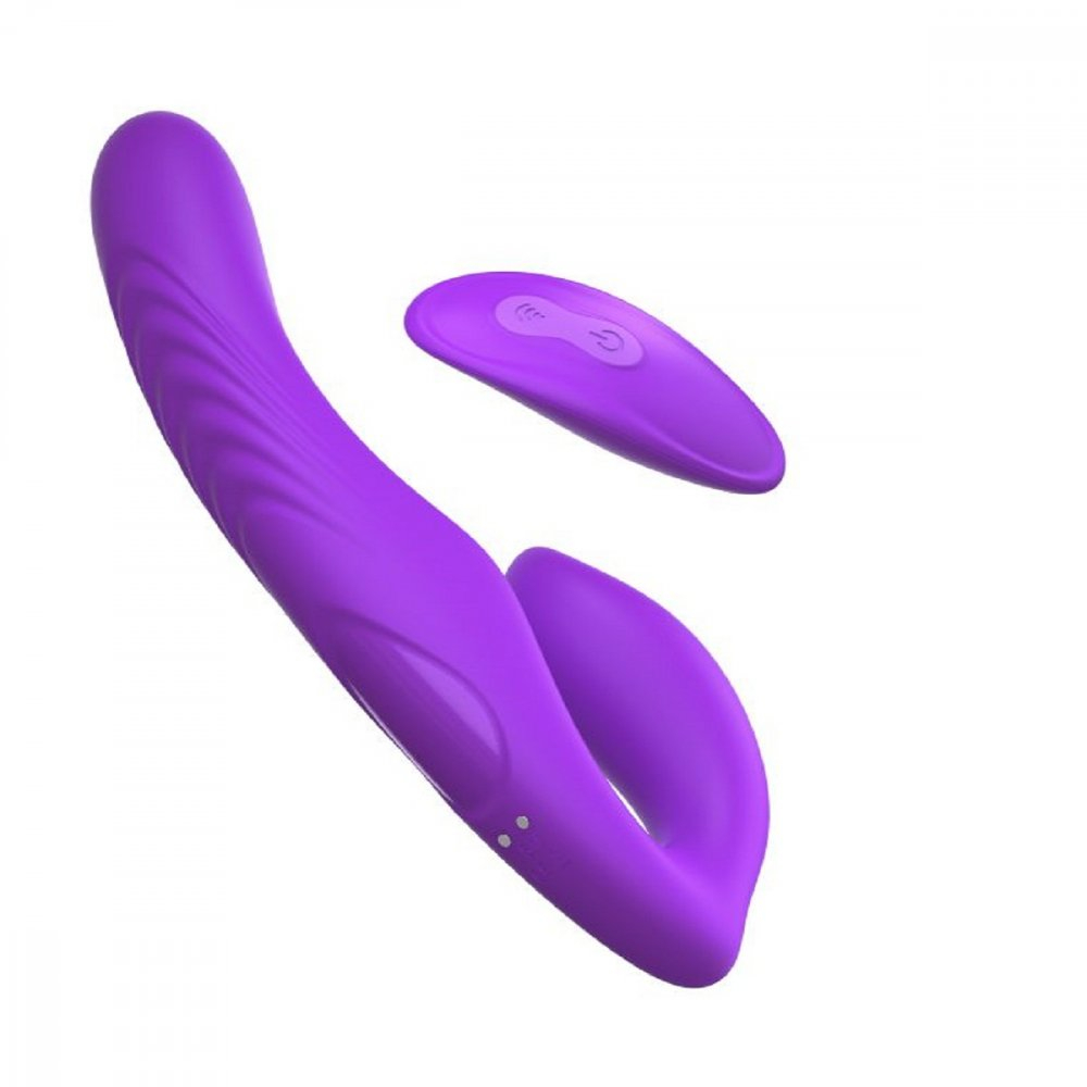 Безремневой вибрострапон с пультом ДУ фиолетовый 22,2 см