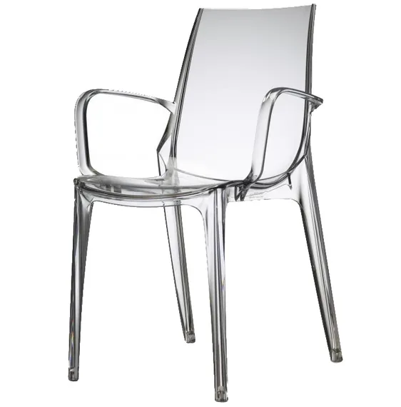 Стул с подлокотниками Vanity прозрачный | Scab Design | Италия