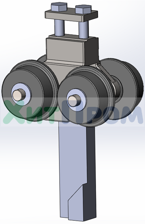 Каретка X-458 с прямым толкателем с язычком