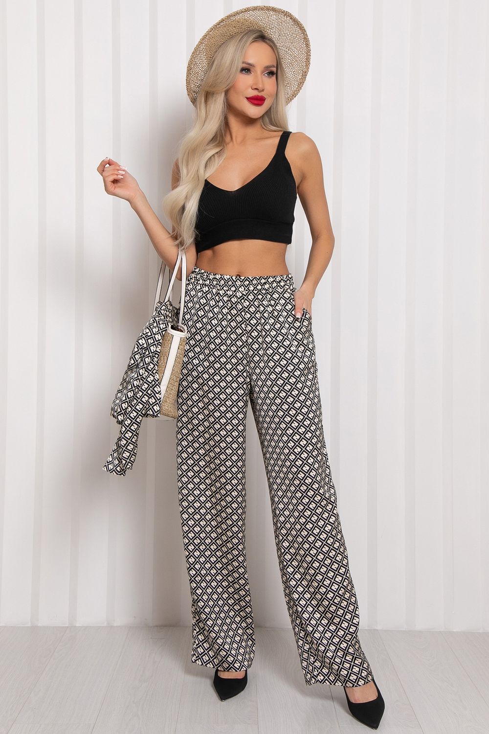 Костюм брючный Армани  (черно-бежевый) К11-84/6 Nikol