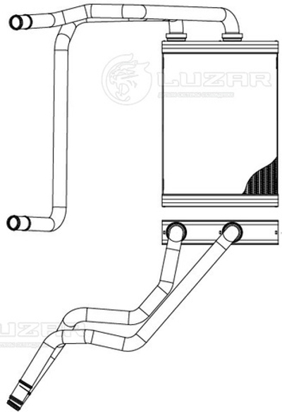 LRh 1411 -  Радиатор отопителя для Infiniti FX (02-)
