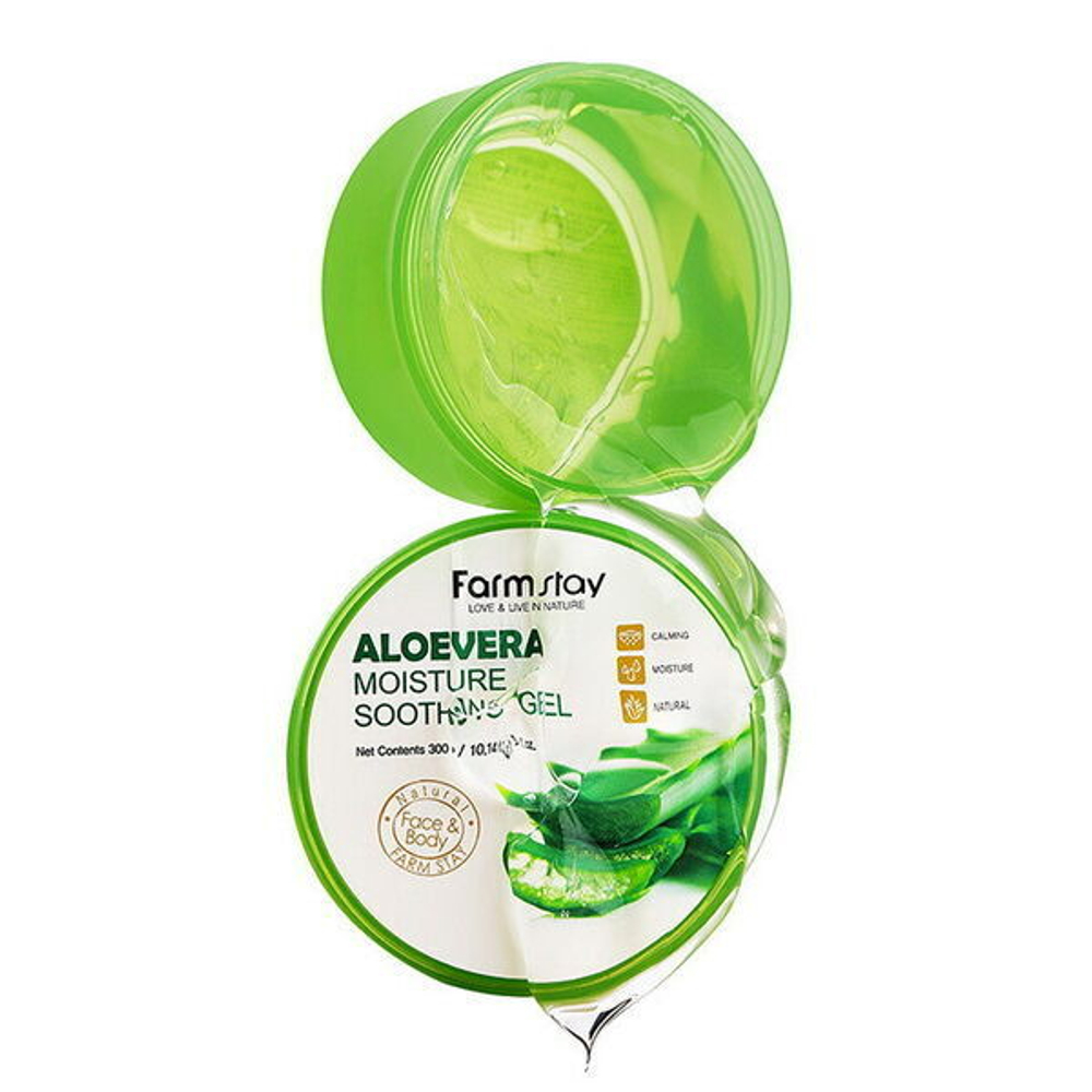 Гель для лица и тела FarmStay Moisture Soothing Gel Aloe Vera, 300мл
