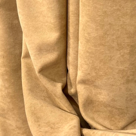 Штора из канвас-велюра карамельная 200*270 см