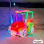 Парковый электромобиль «Весёлый джип» семейный, 2 места, на батареях с подсветкой