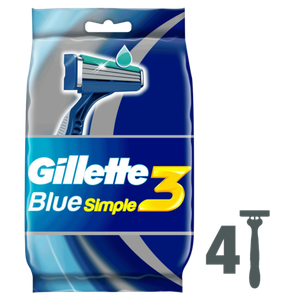 СТАНКИ ДЛЯ БРИТЬЯ GILLETTE BLUE SIMPLE3 4ШТ