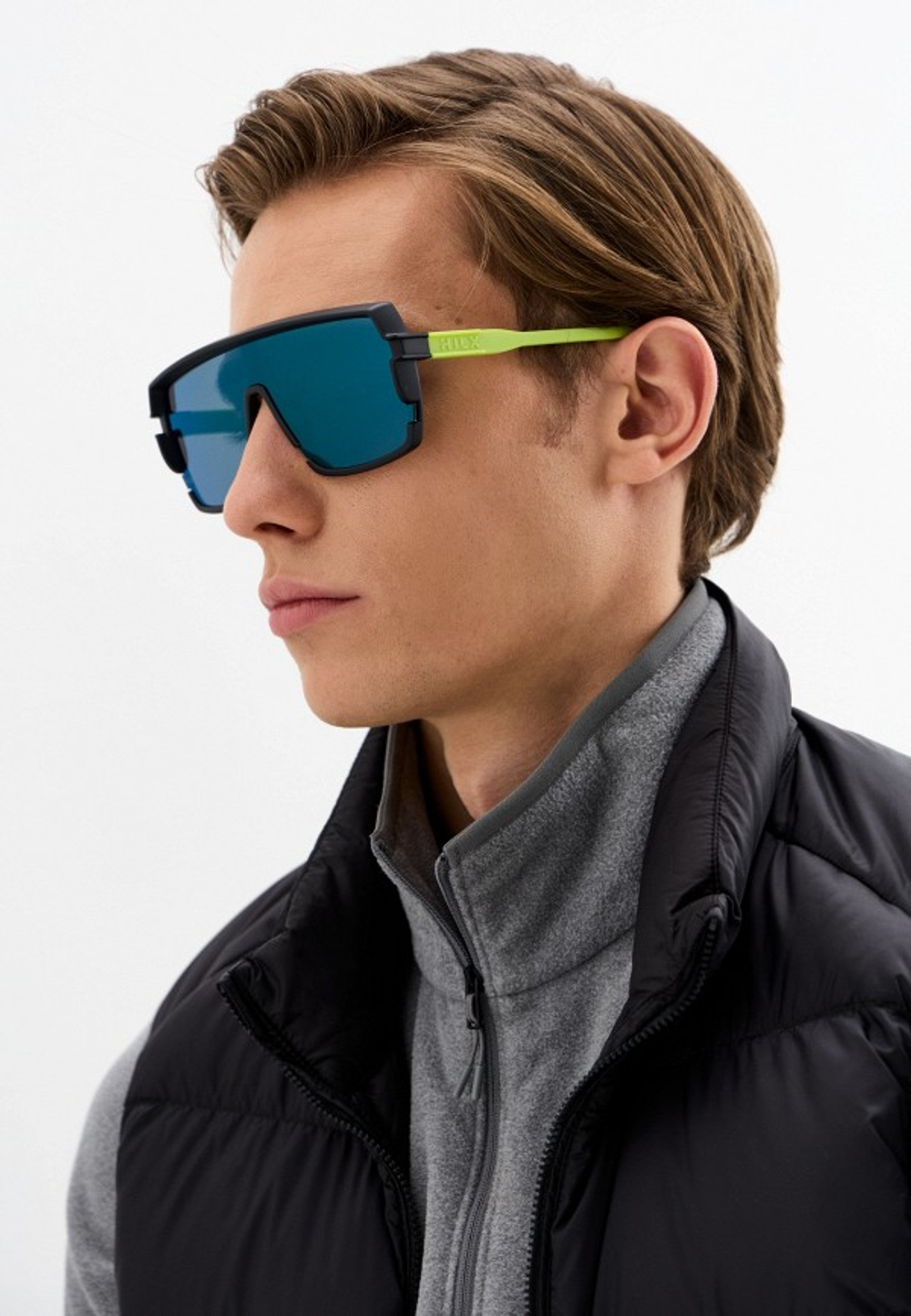 Спортивные очки HILX Youngblood Matt Black / Green Lens