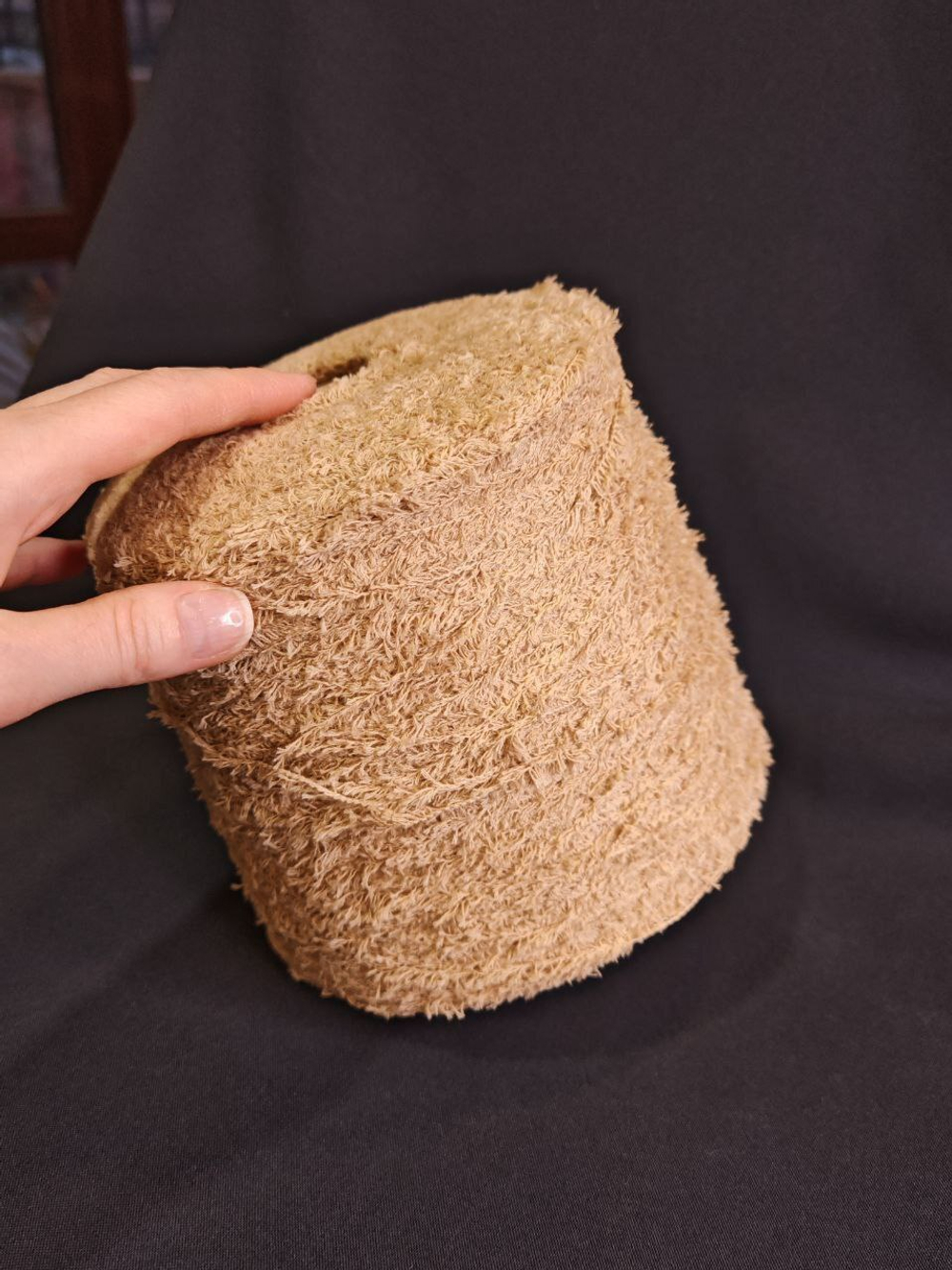 Итальянская бобинная пряжа от производителя EmilCotoni art. Piuma состав 95% Хлопок, 5% РА, длина 220м/100 грамм