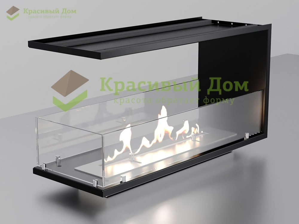 Торцевой биокамин 1000