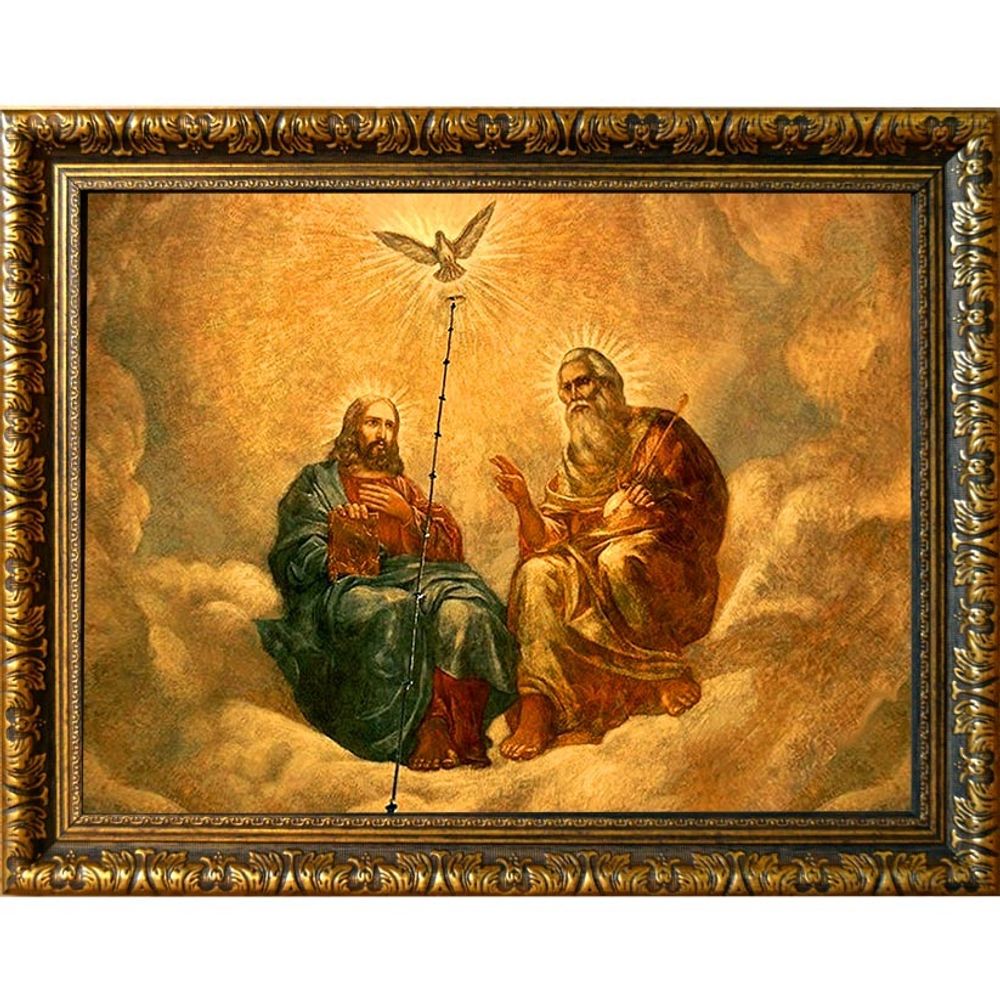 Живоначальная Троица (Новозаветная Троица). Икона на холсте.