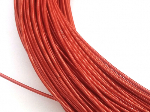 Канитель жесткая красная 1.2мм
