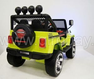 Детский электромобиль River Toys Jeep T008TT желтый фото №2