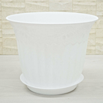 Кашпо Дубок 10л 30см белое