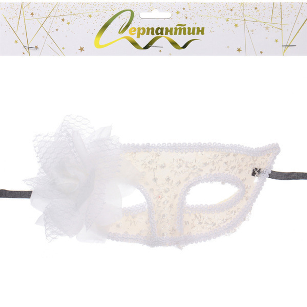 Маска карнавальная «Волшебство», белый