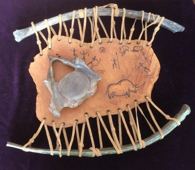 Панно "Охота на носорога" большое