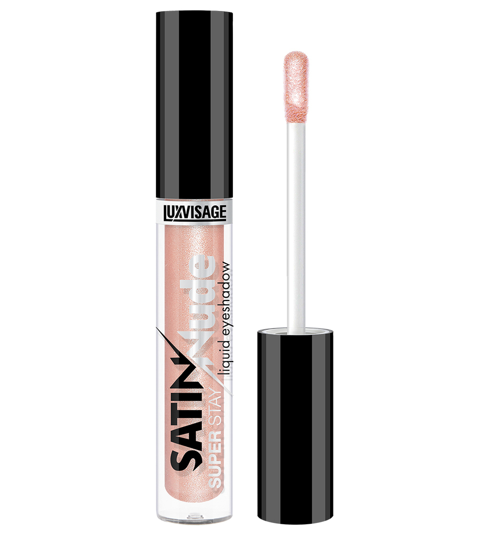 LuxVisage Жидкие тени для век "SATIN NUDE" тон 202 пастельно-персиковый 3,5 мл