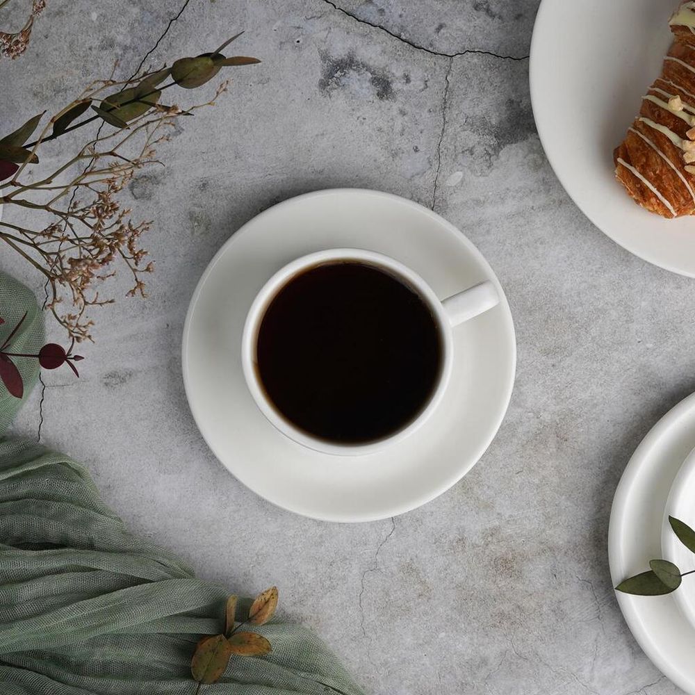 Чайная пара 130 мл белая d 6,9 см h5,2 см фарфор Stackable P.L. Proff Cuisine [4]