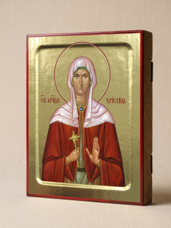 Икона Христины Тирской, мученицы (в багряном) на дереве: 125 х 160 (Синопсисъ)