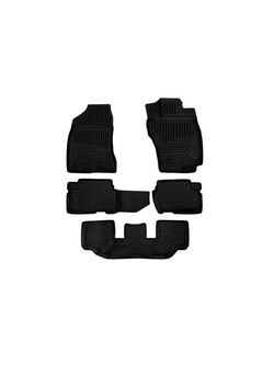 Коврики в салон для TOYOTA Wish 4WD (25), 2009-2012, 2012-, Мв., правый руль, 5 шт. (полиуретан) ELEMENT3D48142210