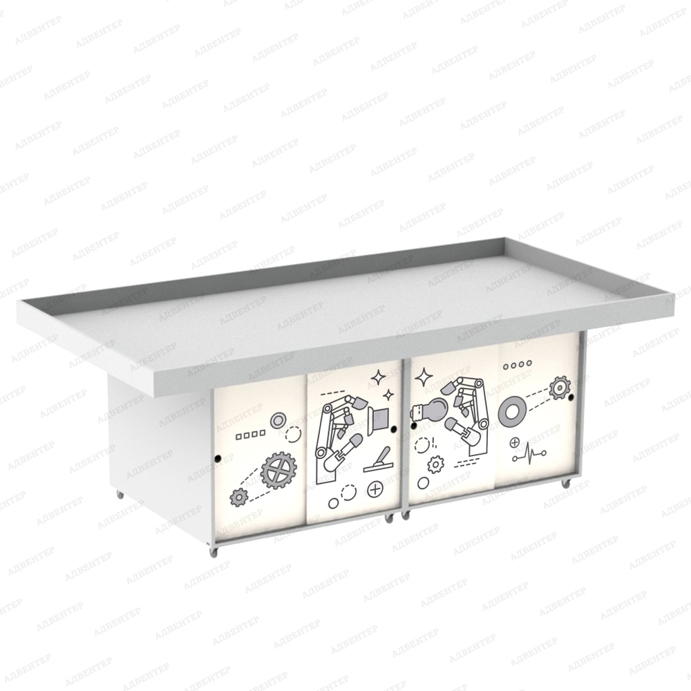 Стол для соревнований и занятий по робототехнике на колёсах с закрытыми ячейками СТАНДАРТ