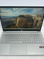 Ноутбук HP Pavilion 15 (eh1042ur) 15.6"/AMD Ryzen 5 5500U/RAM 16 GB/SSD 1024 GB/AMD Radeon Graphics/1920x1080/IPS/Windows 11/Подсветка кл-ры: LED/Серебристый. Состояние: Уценка/Небольшой след. на матрице от клавиатуры/не ориг. коробка