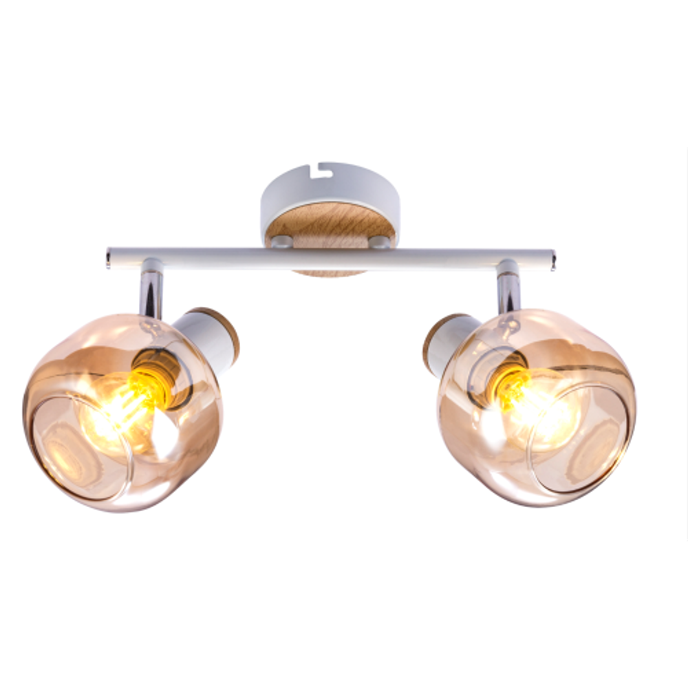 Светильник настенно-потолочный спот Rivoli Kalisto 7025-702 2 х E14 40 Вт поворотный | Rivoli