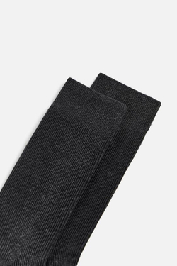 ZARA НОСКИ В РУБЧИК, СЕРЫЙ