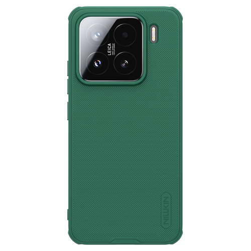 Чехол зеленого цвета (Dark Green) от Nillkin c поддержкой MagSafe для Xiaomi 15, серия Super Frosted Shield Pro Magnetic Case