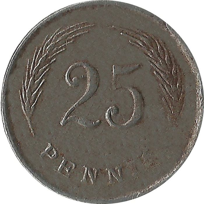 25 пенни 1943-1945 Финляндия