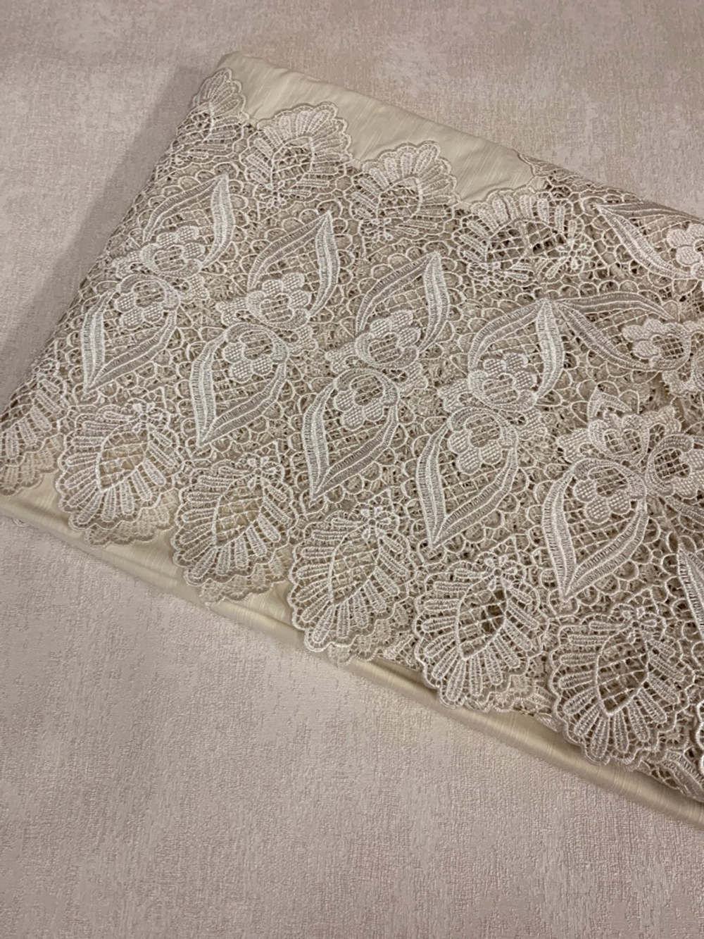 Скатерть 170х270 и 12 салфеток Gamba 1323CK Panna светло-бежевая