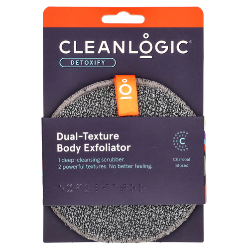 Cleanlogic, Detoxify, отшелушивающее средство для тела с двойной текстурой, 1 шт.