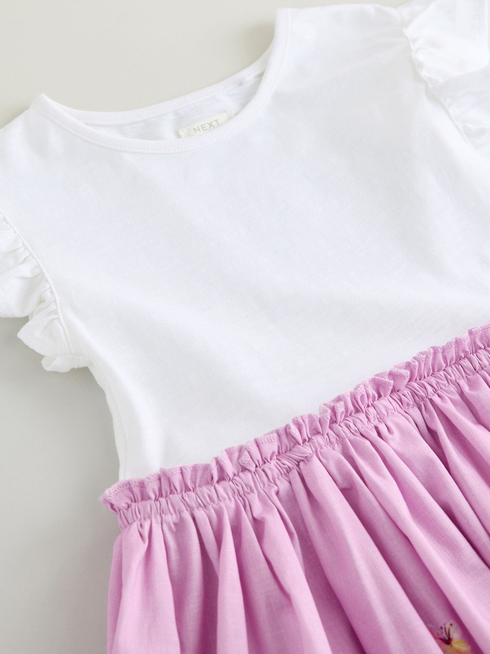 Платье для девочки Next E45-371, Белый, Розовый