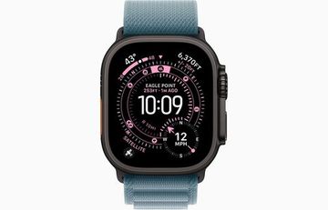 Умные часы Apple Watch Ultra 3, 49 мм, Black Titanium Light Blue Alpine Loop M