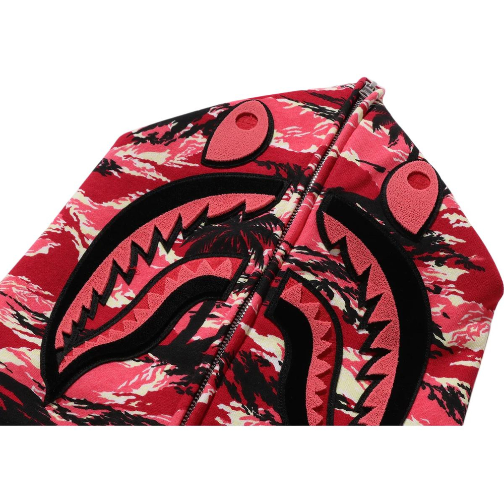 A Bathing Ape Palm Tree Camo Relaxed Fit Shark Full Zip Худи