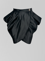 Костюм Bisher из корсета без лямок на молнии и атласной юбки с защипами