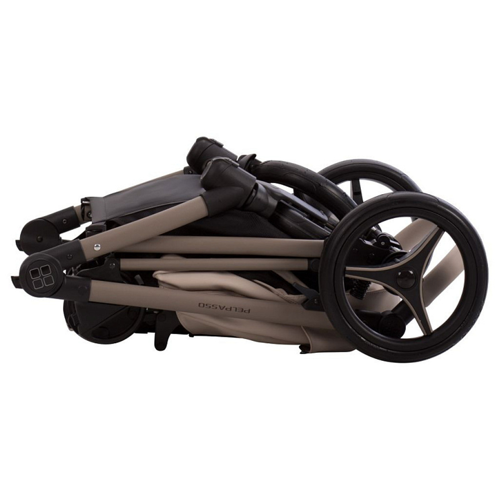 Детская коляска Bebetto Pelpasso Pro 2 в 1 02 св.бежевая кожа